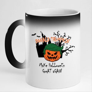 Donald Trump Make Halloween Great Again 11oz Black Color Changing Mug