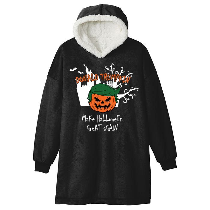 Donald Trump Make Halloween Great Again Hooded Wearable Blanket