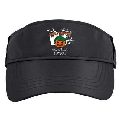 Donald Trump Make Halloween Great Again Adult Drive Performance Visor