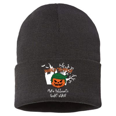 Donald Trump Make Halloween Great Again Sustainable Knit Beanie