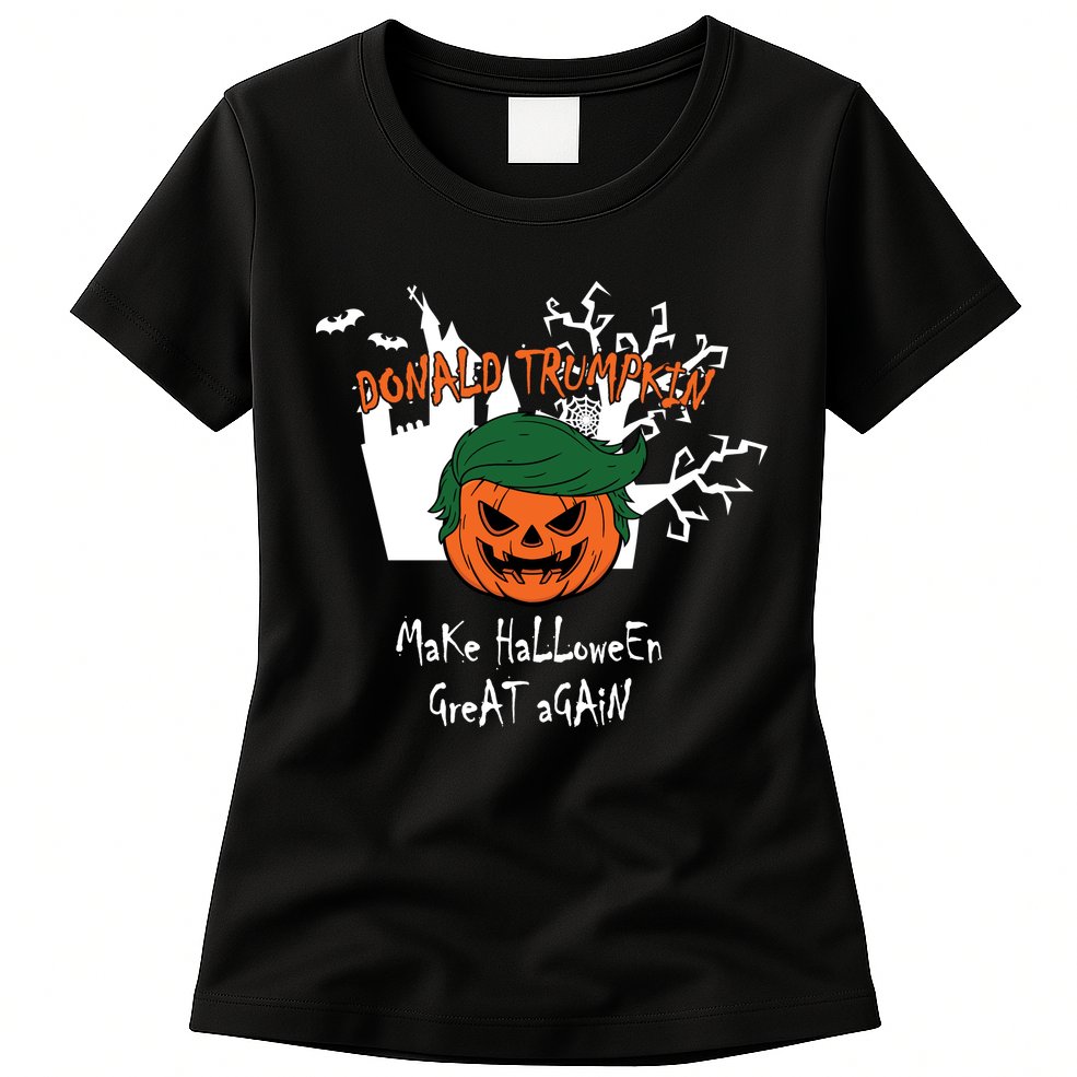 Donald Trump Make Halloween Great Again Womens T-Shirt