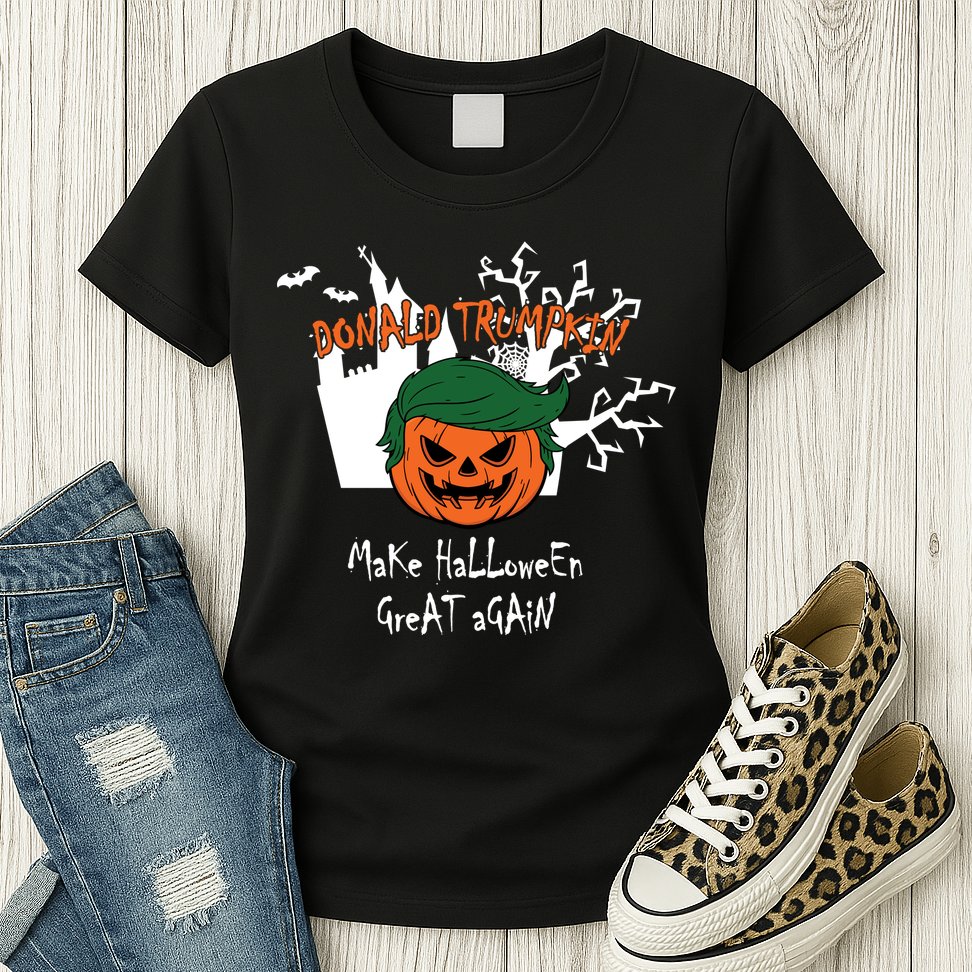Donald Trump Make Halloween Great Again Womens T-Shirt