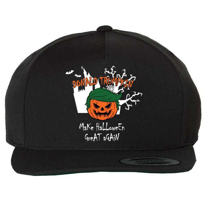 Donald Trump Make Halloween Great Again Wool Snapback Cap