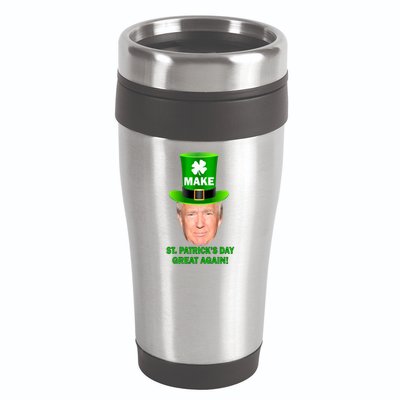 Donald Trump Make St. Patrick's Day Great Again 16oz Travel Tumbler
