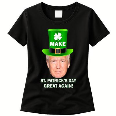 Donald Trump Make St. Patrick's Day Great Again Womens T-Shirt