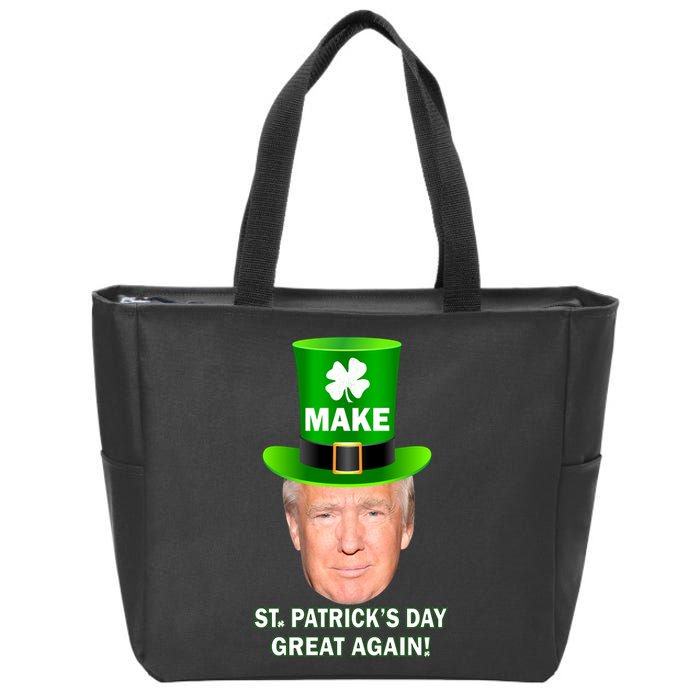 Donald Trump Make St. Patrick's Day Great Again Zip Tote Bag