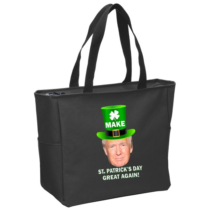 Donald Trump Make St. Patrick's Day Great Again Zip Tote Bag