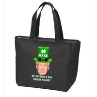 Donald Trump Make St. Patrick's Day Great Again Zip Tote Bag
