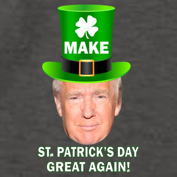 Donald Trump Make St. Patrick's Day Great Again Vector Backpack