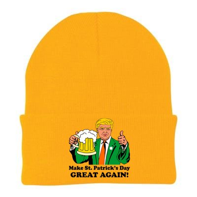 Donald Trump Make St. Patrick's Day Great Again Beer Drinking Knit Cap Winter Beanie