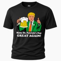 Donald Trump Make St. Patrick's Day Great Again Beer Drinking Cooling Performance Crew T-Shirt