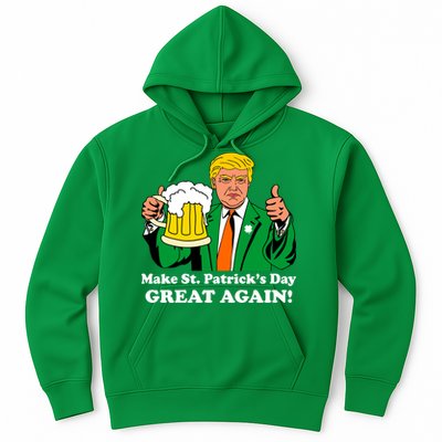 Donald Trump Make St. Patrick's Day Great Again Beer Drinking Hoodie