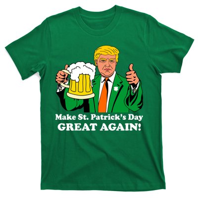 Donald Trump Make St. Patrick's Day Great Again Beer Drinking T-Shirt