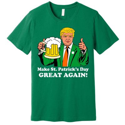 Donald Trump Make St. Patrick's Day Great Again Beer Drinking Premium T-Shirt