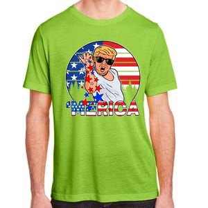 Donald Trump Merica Salt Bae Adult ChromaSoft Performance T-Shirt