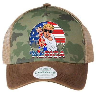 Donald Trump Merica Salt Bae Legacy Tie Dye Trucker Hat