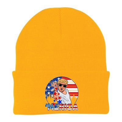 Donald Trump Merica Salt Bae Knit Cap Winter Beanie