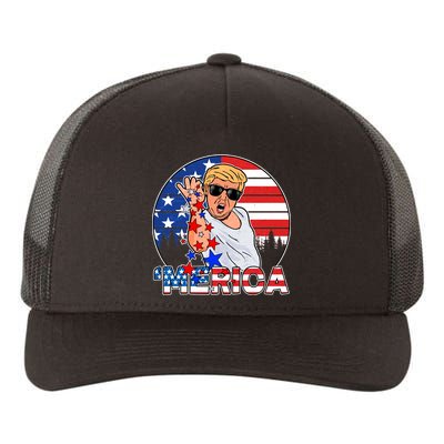 Donald Trump Merica Salt Bae Yupoong Adult 5-Panel Trucker Hat