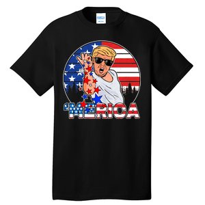 Donald Trump Merica Salt Bae Tall T-Shirt