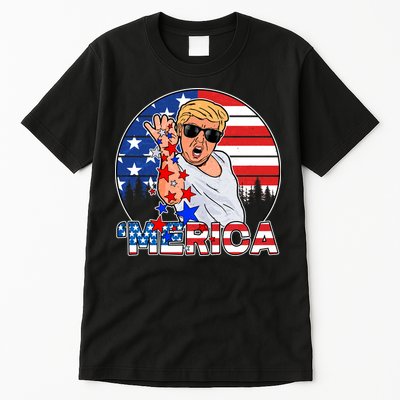 Donald Trump Merica Salt Bae Tall T-Shirt