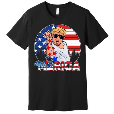 Donald Trump Merica Salt Bae Premium T-Shirt