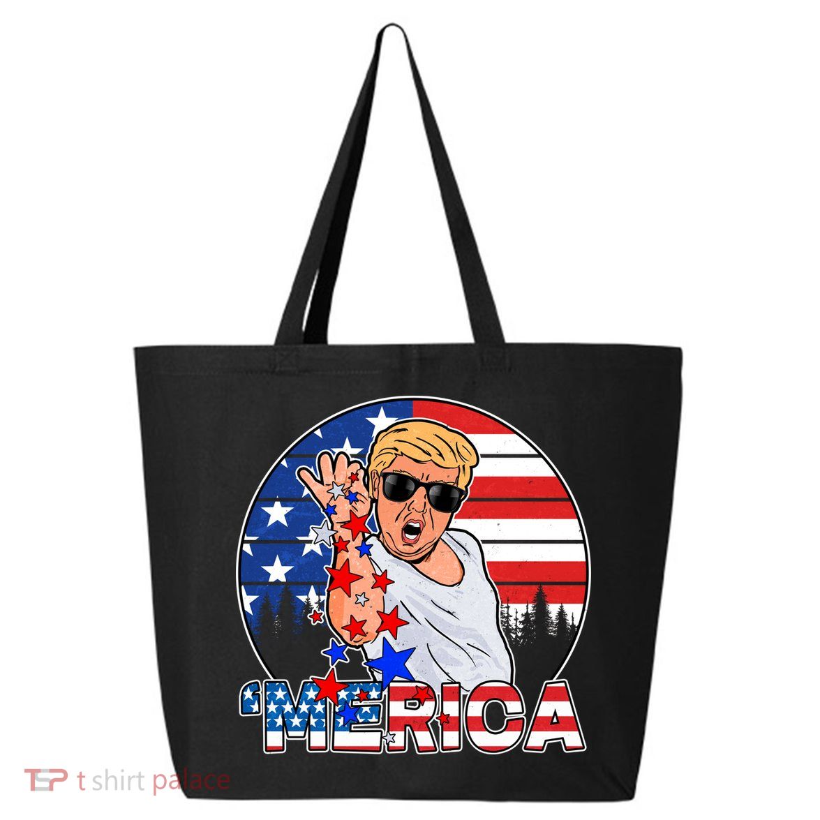 Donald Trump Merica Salt Bae 25L Jumbo Tote