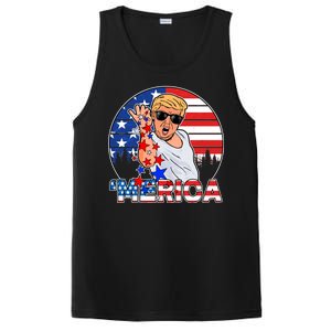 Donald Trump Merica Salt Bae PosiCharge Competitor Tank