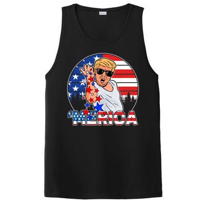 Donald Trump Merica Salt Bae PosiCharge Competitor Tank