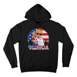 Donald Trump Merica Salt Bae Tall Hoodie