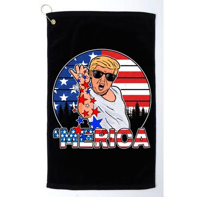 Donald Trump Merica Salt Bae Platinum Collection Golf Towel