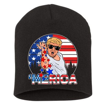 Donald Trump Merica Salt Bae Short Acrylic Beanie