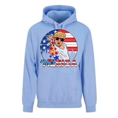 Donald Trump Merica Salt Bae Unisex Surf Hoodie