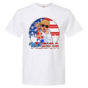 Donald Trump Merica Salt Bae Garment-Dyed Heavyweight T-Shirt