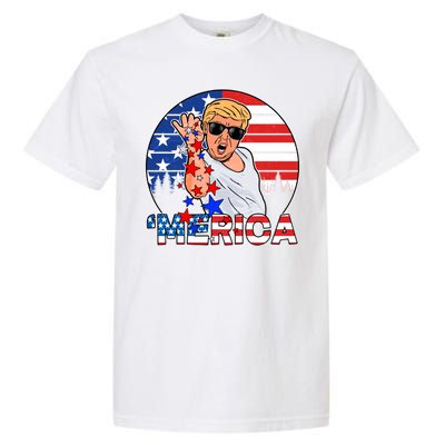 Donald Trump Merica Salt Bae Garment-Dyed Heavyweight T-Shirt