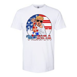 Donald Trump Merica Salt Bae Softstyle CVC T-Shirt