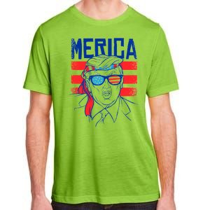 Donald Trump Merica USA Flag America Adult ChromaSoft Performance T-Shirt