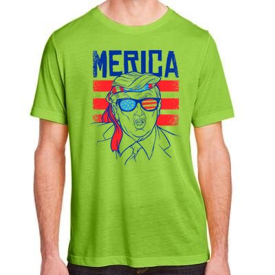 Donald Trump Merica USA Flag America Adult ChromaSoft Performance T-Shirt