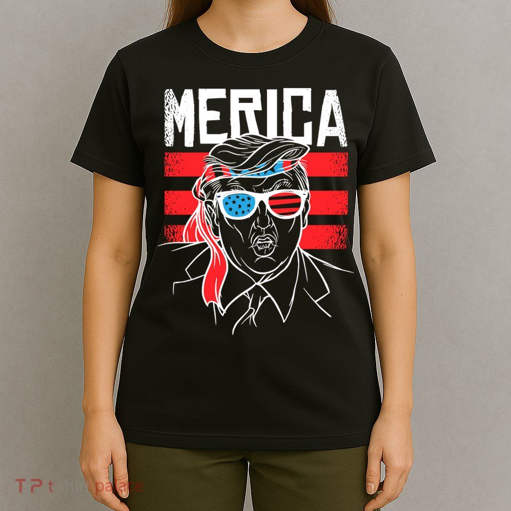 Donald Trump Merica USA Flag America T-Shirt