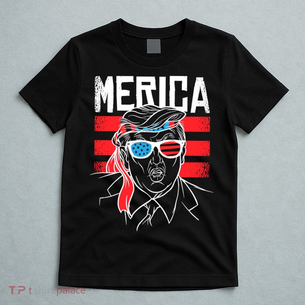 Donald Trump Merica USA Flag America T-Shirt