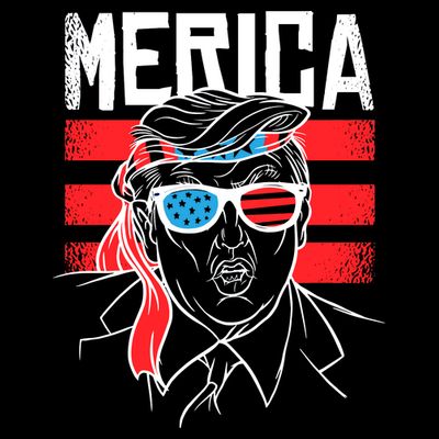 Donald Trump Merica USA Flag America T-Shirt
