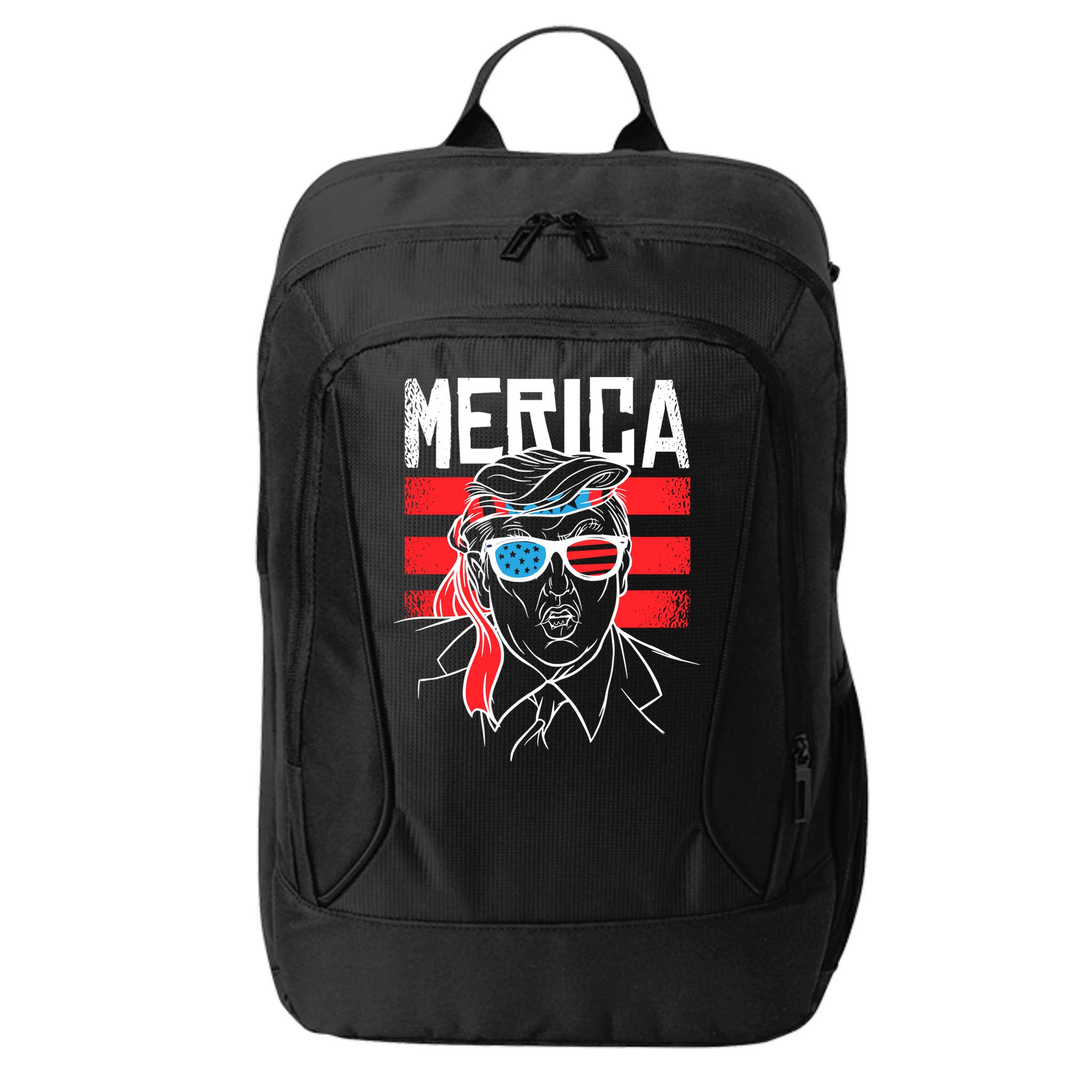 Donald Trump Merica USA Flag America City Backpack
