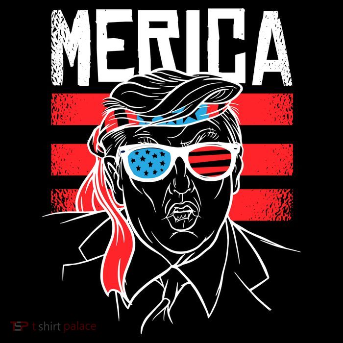 Donald Trump Merica USA Flag America Tank Top