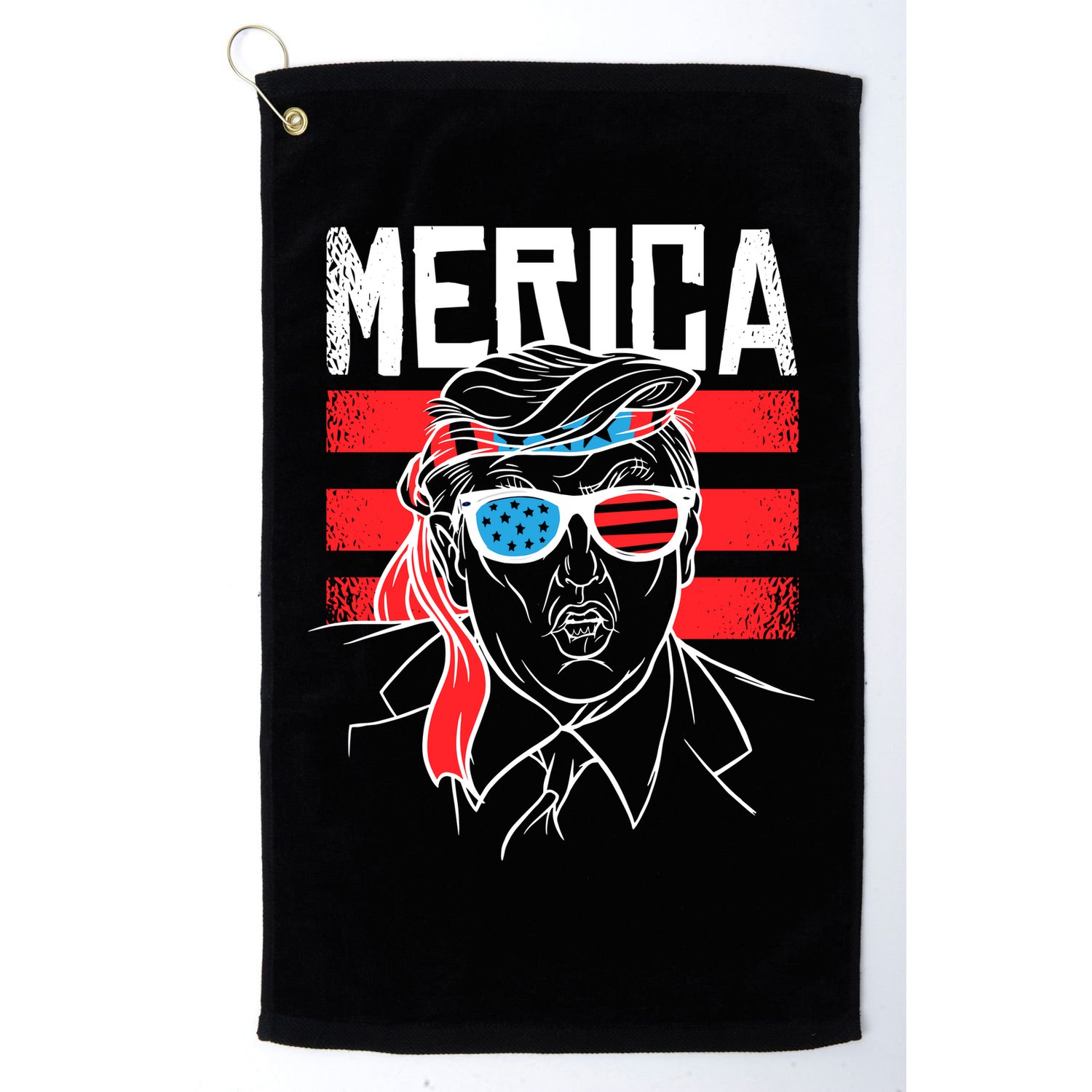 Donald Trump Merica USA Flag America Golf Towel