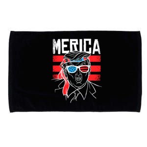 Donald Trump Merica USA Flag America Microfiber Hand Towel