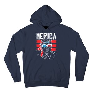 Donald Trump Merica USA Flag America Hoodie