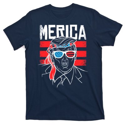 Donald Trump Merica USA Flag America T-Shirt