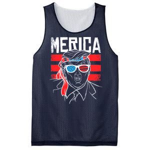 Donald Trump Merica USA Flag America Mesh Reversible Basketball Jersey Tank