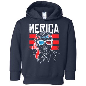 Donald Trump Merica USA Flag America Toddler Hoodie