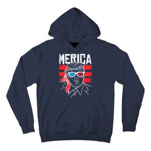 Donald Trump Merica USA Flag America Tall Hoodie