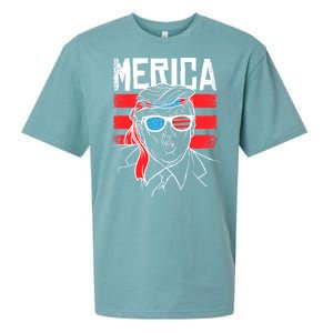 Donald Trump Merica USA Flag America Sueded Cloud Jersey T-Shirt